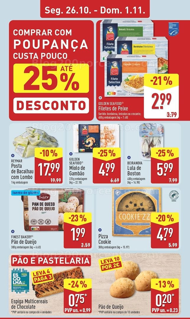 Antevisão Folheto ALDI Promoções de 26 outubro a 1 novembro